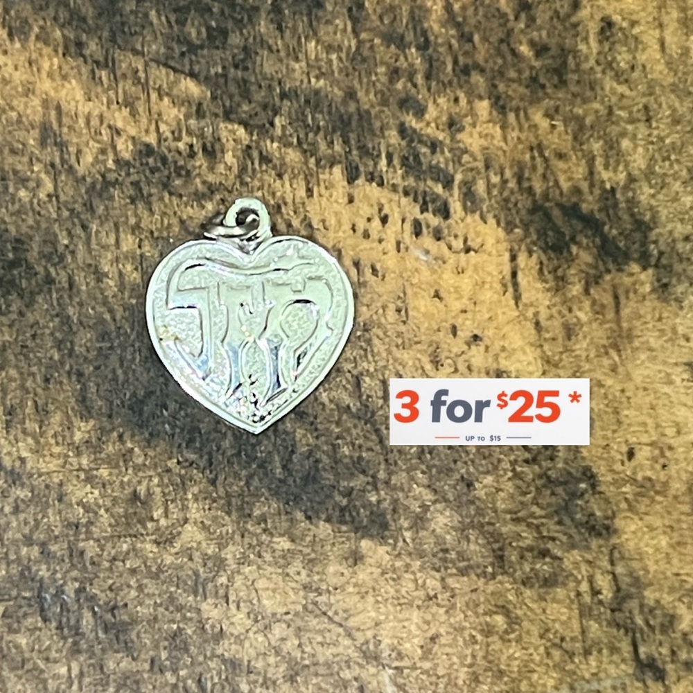 Sterling Silver Heart charm bracelet jewelry